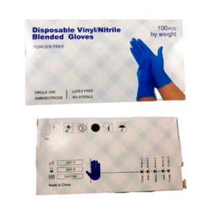 Guantes De Nitrilo Caja 100 Unidades Antideslizantes